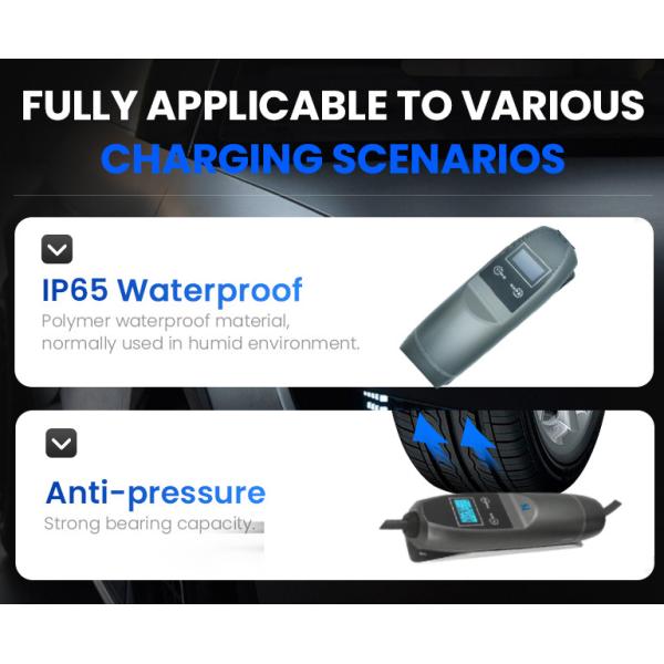 CE/FCC/RoHS аттестовало портативный заряжатель 110V-450V EV с гарантией 1 года