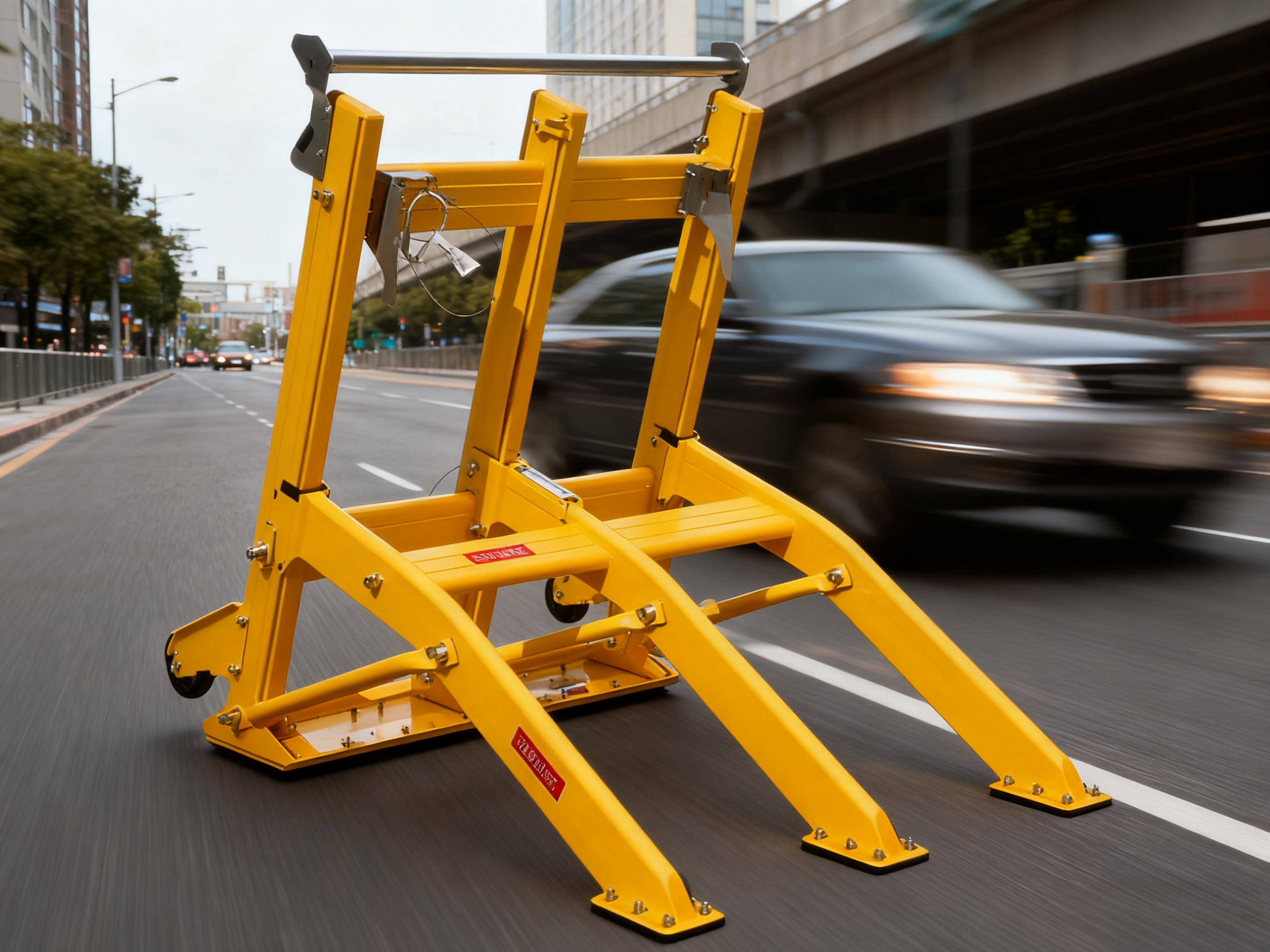 Folding Design Deploy Vehicle Security Barriers Anti Collision