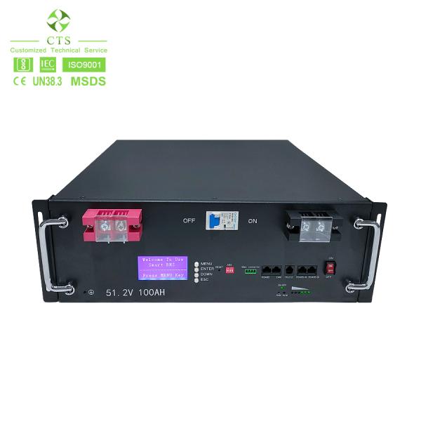 Scalable 5kWh/10kWh/14kWh LiFePO4 Battery Pack 48V 100Ah/200Ah/280Ah Stackable Energy Storage Batteries for Home Office ESS