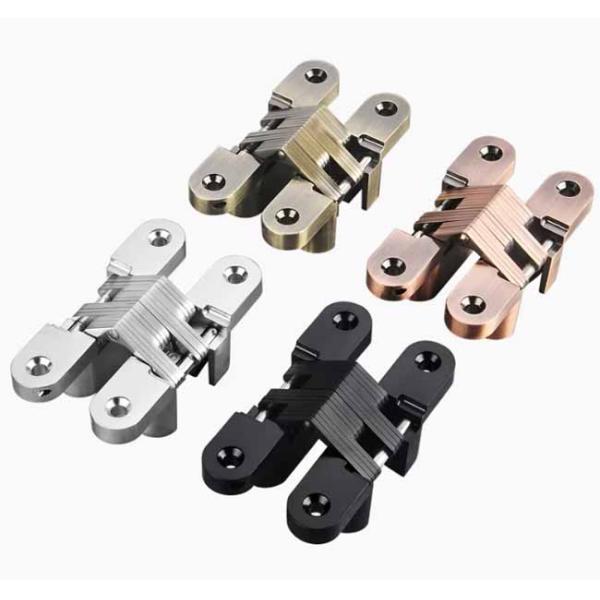 Moderne 180 degrés Croix cachée charnière de meubles en acier pour le cadre de rangement cuisine salon chambre à coucher salle de bain bureau à domicile