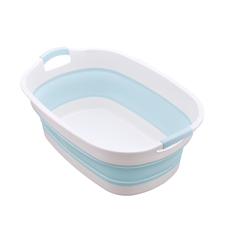 Bathtub Foldable Large Telescopic Basin Laundry Basin Kitchen Washing Basin Storage Basket