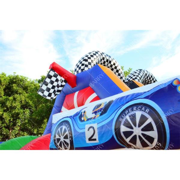 Commercial Grade PVC Vinyl Wet Dry Obstacle With Detachable Inflatable Splash Pool