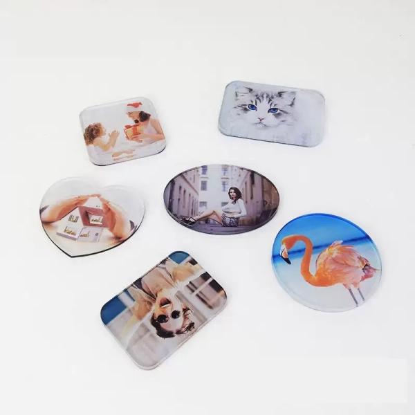 Blank Sublimation Acrylic Fridge Magnet Diy Printing Acrylic Photo Magnets