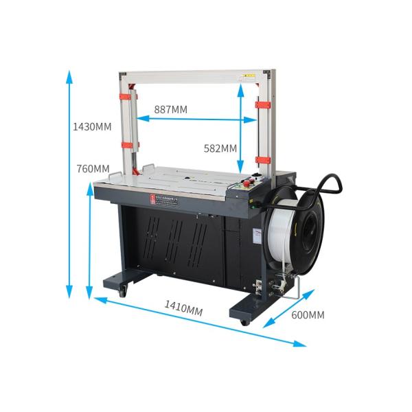 Streamline Your Food Packaging Process Automatic Carton Case Sealing Strapping Machine