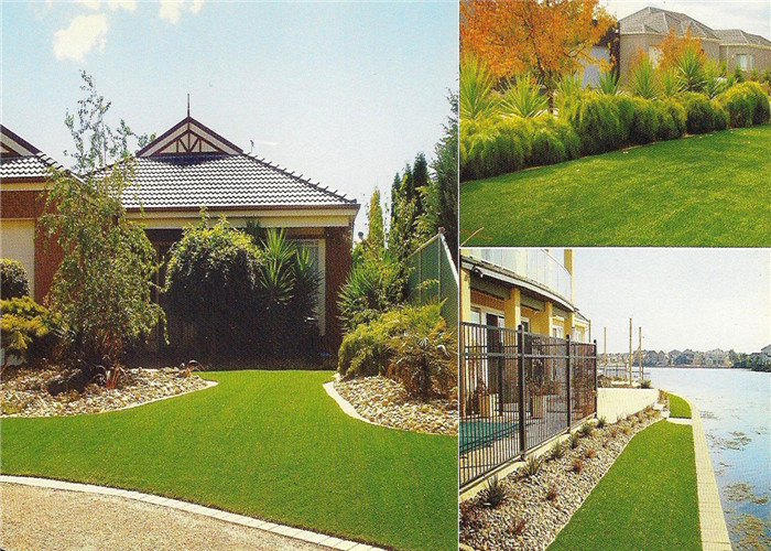 Recycled Eco Friendly Garden Natural Looking Artificial Grass For Pets Playing