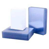 Luvas de plástico semi rígidas do PVC 4x3in Pokemon, de basebol 50pcs do cartão protetores plásticos duramente