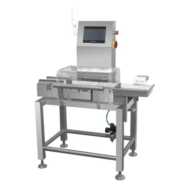 High Accuracy 0.1g Checkweigher with Stainless Steel 304/316 Construction and Customizable Belt Speed for Production Lines