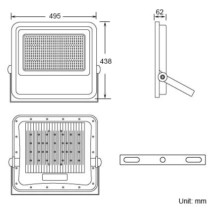 IP65 Outdoor LED Spotlights 90 Degree And 120 Degree Beam Angle For Wall Lighting