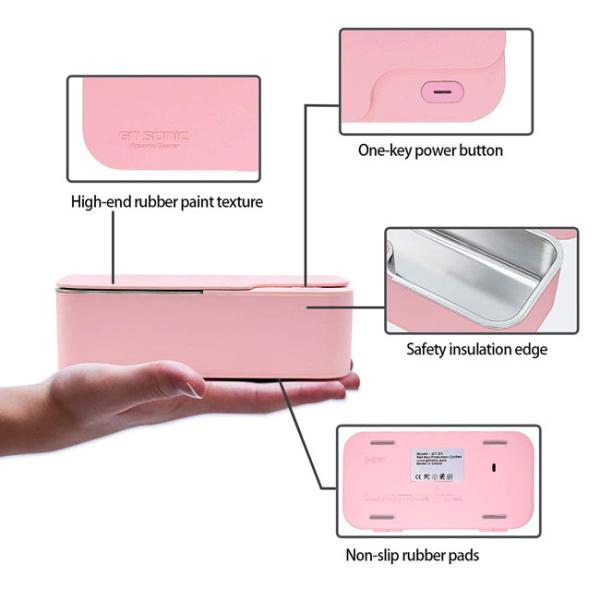 Водоустойчивые дозоры самонаводят уборщик стекла 40kHz глаза ультразвукового уборщика портативный 450ml