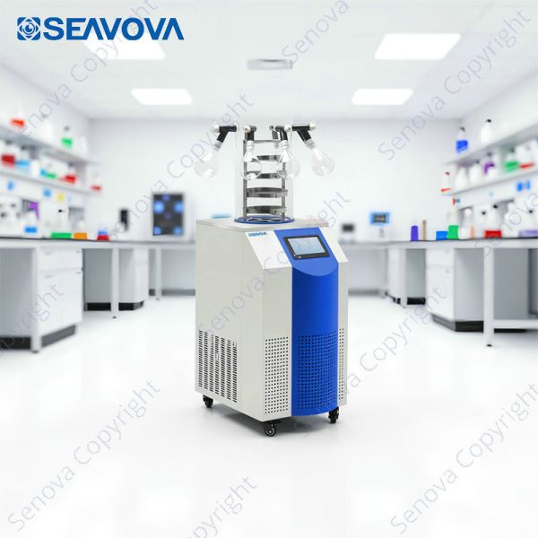 4kg Per Batch Lab Lyophilizer SS304 Chamber Laboratory Freeze Dryers