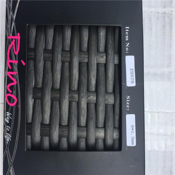 Modern Flat PVC Rattan , Synthetic Rattan Material Garden Patio Use