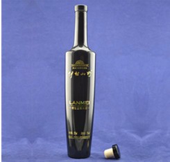 Customized Crystal Glass Juice Bottle from Italy with Cork Sealing Type