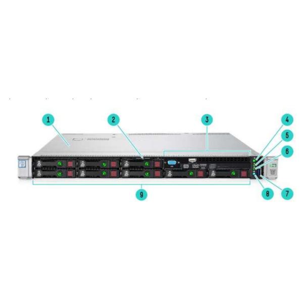 1U Rack Proliant HPE Rack Servers DL360 GEN9 10SFF DDR4 DRAM