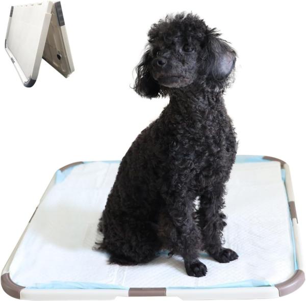 Dog Pee Pad Foldable Potty Training  Holder Portable Silicone Tray For Puppy Training