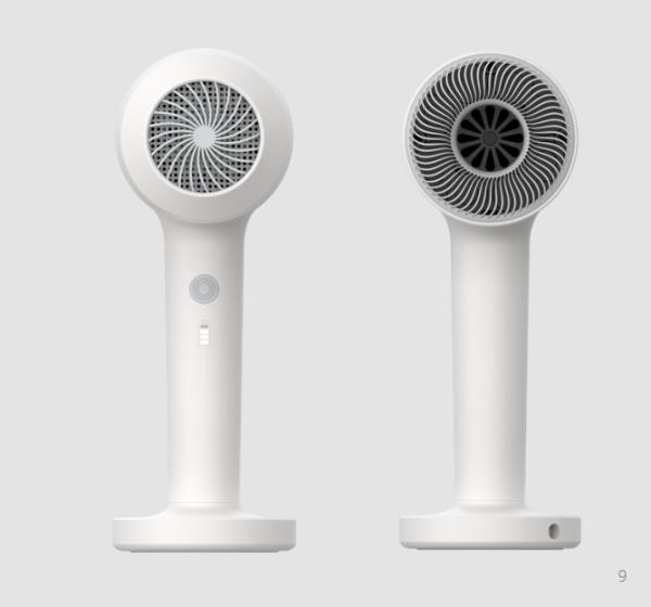 New Design Cordless Rechargeable Hair Dryers 600W with Charging Base