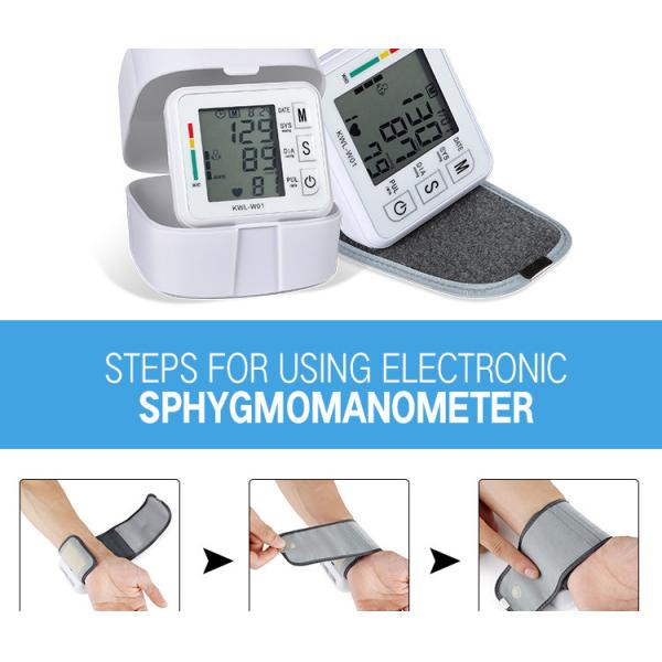 Digital Blood Pressure Monitor Upper Arm Tonometer Portable Automatic Blood Pressure Meter