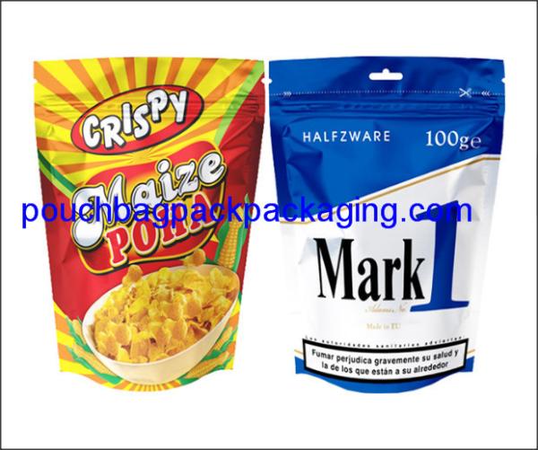 Aluminium stand up pouch, doypack zipper pack bag for liquid 500 ml