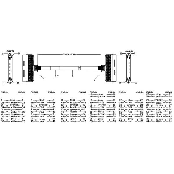 180 сборка кабеля степени IDC 32 пары кабеля AWG 26 Cat3 Cat5