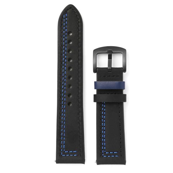 Handmade Stitches Quick Release Ear Vintage Leather Watch Strap 20mm / 22mm