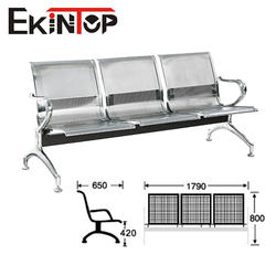 Металлические кресла для ожидания с порошкообразным покрытием