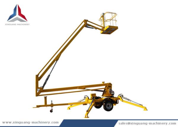 China Diesel Articulated Towable Hydraulic Boom Lift Platform with 22m Working Height
