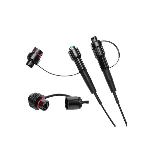 1 Core Single Mode FTTA Patch Cord With Mini Waterproof SC Apc Connector IP67