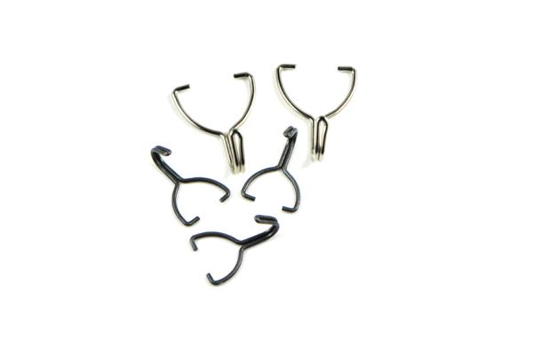 Flat Small Metal J Hooks Clips For Pegboard Pipe Hanger Clothes Wall Mount