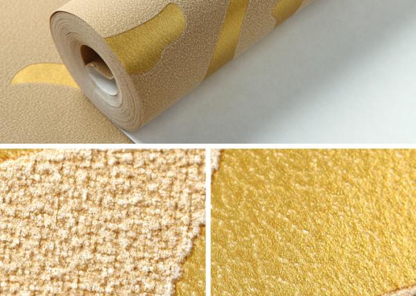 Fireproof Non Woven European Style Wallpaper Strippable With Flower Pattern , Non - Pasted