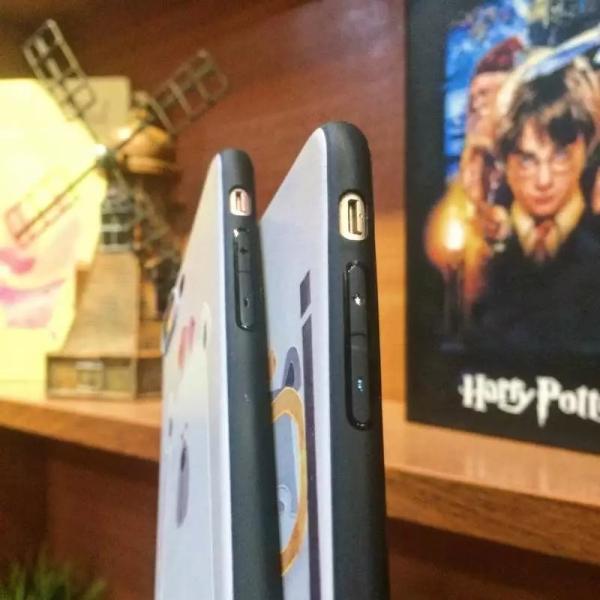PC+TPU Cartoon Image Relief Painting Back Cover Cell Phone Case For iPhone 7 6s Plus