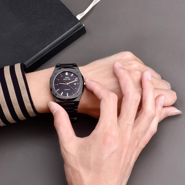 Sapphire Crystal Automatic Mechanical Watch Dia 42.5mm para homens