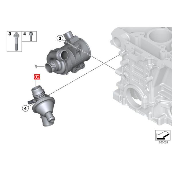 OEM 11538648791 11538635689 THERMOSTAT FOR BMW 2 CONVERTIBLE (F23) 220I