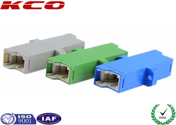 E2000 APC Fiber Optic Adapters , Optical Cable Coupler SM High Reliability