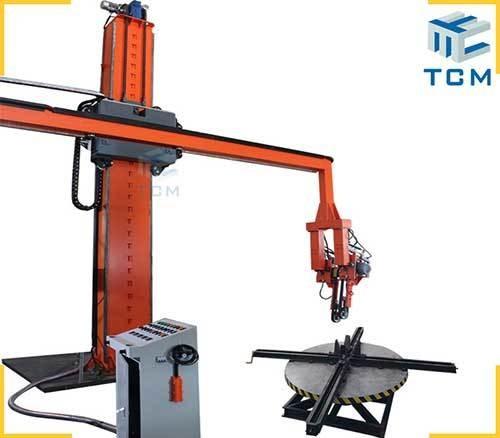 Industrial dished end polishing machine  Automatic 2500mm surface polishing machine