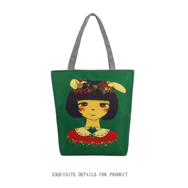 New girl foliage pattern printed canvas shoulder bag female elephant female