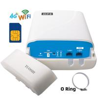 Routeur extérieur du port Ethernet 4G LTE de CPE SimCard de POE de puissance de radio imperméable de Wifi pour la télévision en circuit fermé rurale