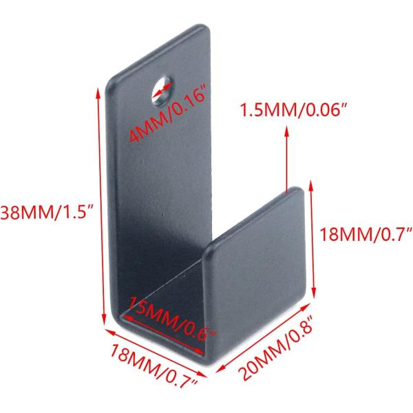 Powder Coated Tile Hanger Stainless Steel Fastener Bracket Hooks for Wall Display