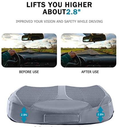 Washable Breathable Car Seat Support Cushion For Back Tailbone Pain Relief