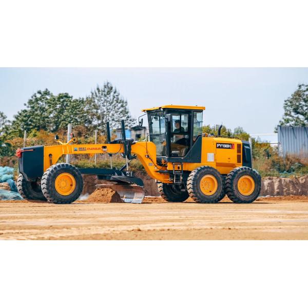 Grader Balde 14 pies / 12 pies Changlin PY190H máquina de clasificación de carreteras sistema de freno hidráulico
