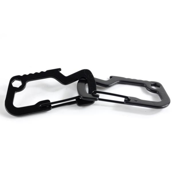 GSD201 Multifunction EDC Tactical Carabiner Hook Zinc Alloy Key Ring for Quick Access