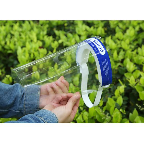 Splash - Proof Transparent Plastic Semicircle Clear Face Shield