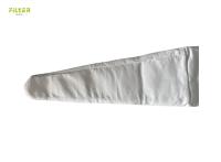 Round Shape 500gsm Polyester Cloth Filter Bags For Industry Dust