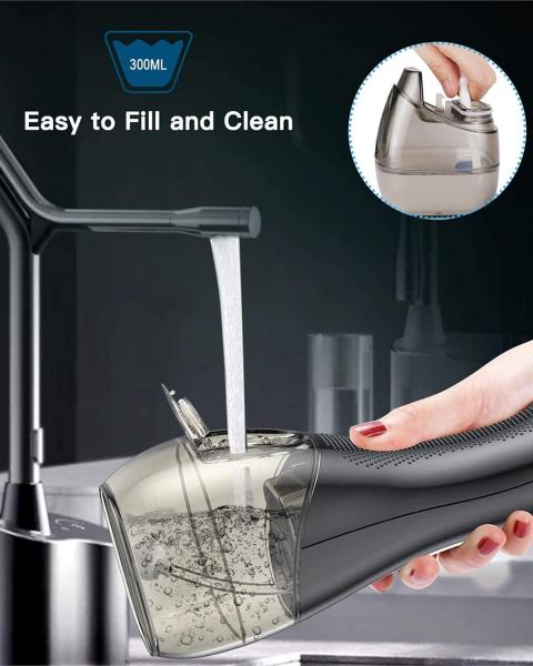 Flosser d'eau dentaire rechargeable avec 5 modes de nettoyage et une batterie de 2500 mAh pour des soins buccaux sains