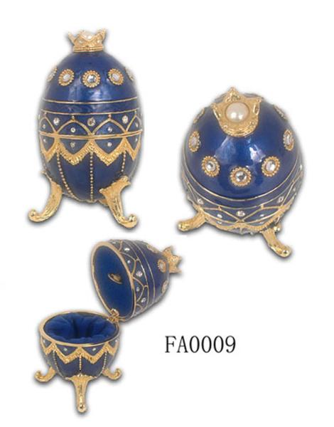 New Vintage Egg Shaped Music Box Faberge Egg Music Box Pewter Figurine Musical Egg Jewelry Box Enamel Pewter  JewelryBox