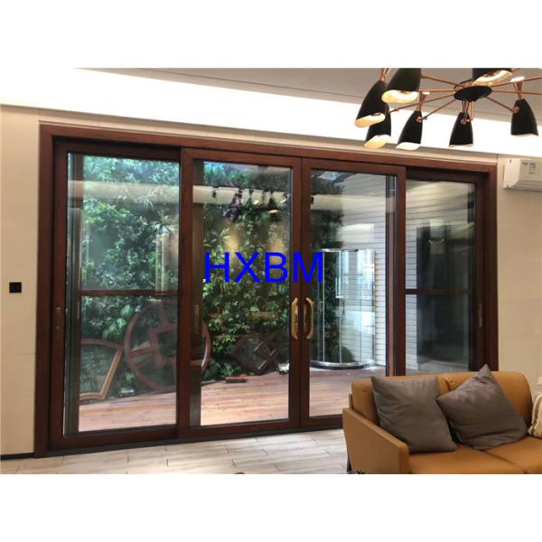 Powder Coated Aluminium Sliding Doors Doric Hardware Security Screen Customized