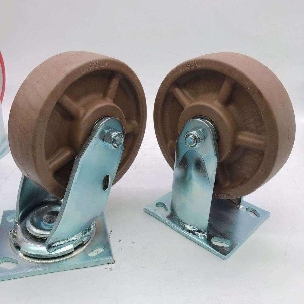 6 Inch 150 mm High-Temperature Nylon Heavy-Duty Universal Caster Wheel 300kg Load Rating