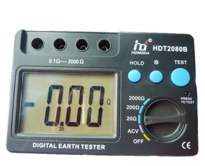 Verificador à terra 0 da terra do megger do LCD do verificador da resistência de terra de Digitas - 2000Ω