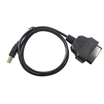 O comprimento 100cm OBDII a USB cabografa a cor preta 12V de múltiplos propósitos 24V