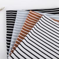 Tejido de algodón rayado transpirable multicolor que absorbe el sudor para camiseta de polo