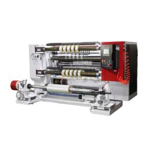 White Vertical Slitting Machine Paper Roll Slitter Flat Blade Cutting 460mm