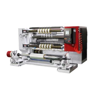 White Vertical Slitting Machine Paper Roll Slitter Flat Blade Cutting 460mm Winding Diameter
